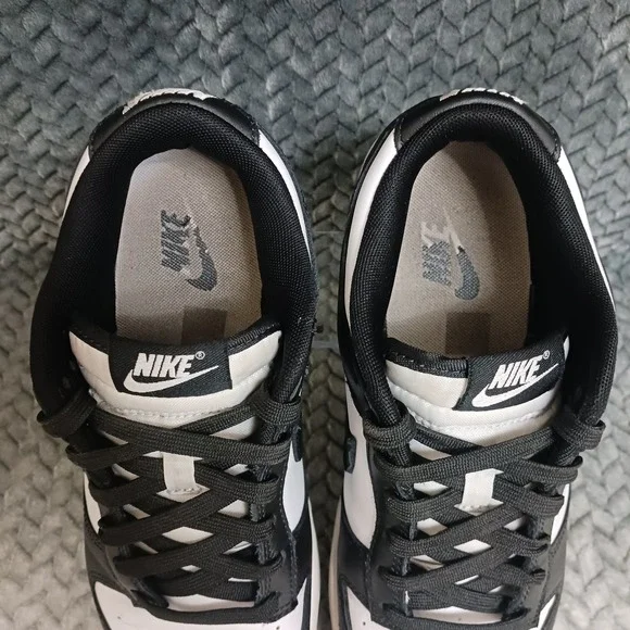 Nike Dunk Low Black White Men's Retro Sneakers Shoes DD1391-100 Size 7.5 - Picture 6 of 16
